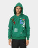 Lifted Anchors City Puff Print Hoodie Pine Green