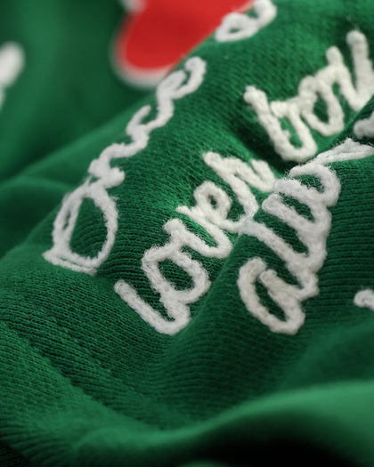 Lifted Anchors City Puff Print Hoodie Pine Green