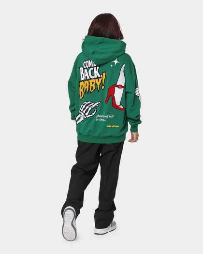 Lifted Anchors City Puff Print Hoodie Pine Green