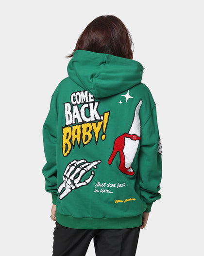 Lifted Anchors City Puff Print Hoodie Pine Green