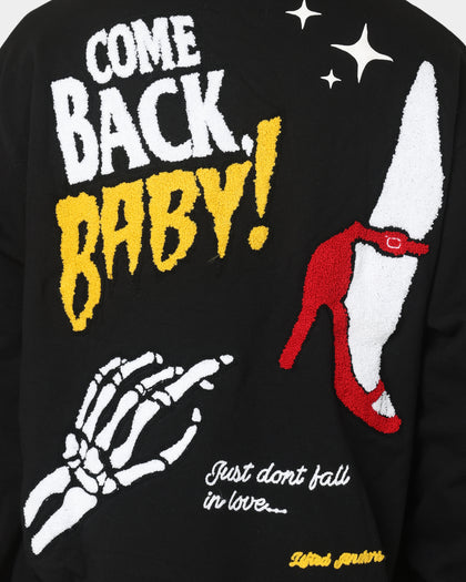 Lifted Anchors City Puff Print Hoodie Black