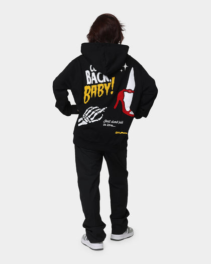 Lifted Anchors City Puff Print Hoodie Black