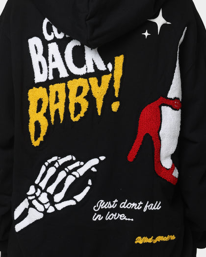 Lifted Anchors City Puff Print Hoodie Black