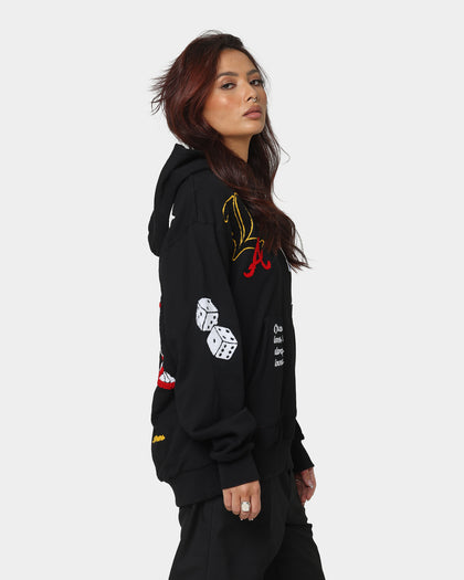 Lifted Anchors City Puff Print Hoodie Black