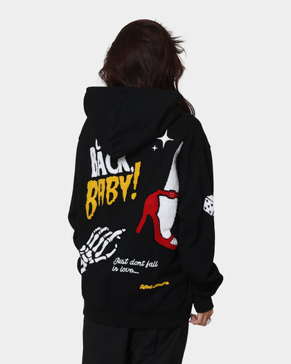 Lifted Anchors City Puff Print Hoodie Black