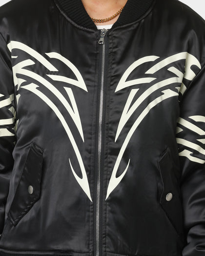 Lifted Anchors Spirit Tribal Bomber Jacket Black
