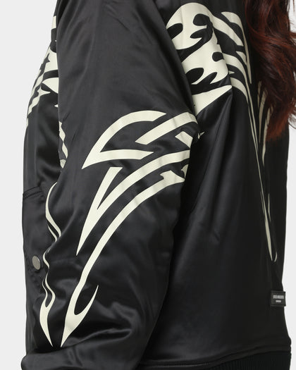 Lifted Anchors Spirit Tribal Bomber Jacket Black