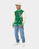 Lifted Anchors State Chenille Varsity Jacket Pine Green