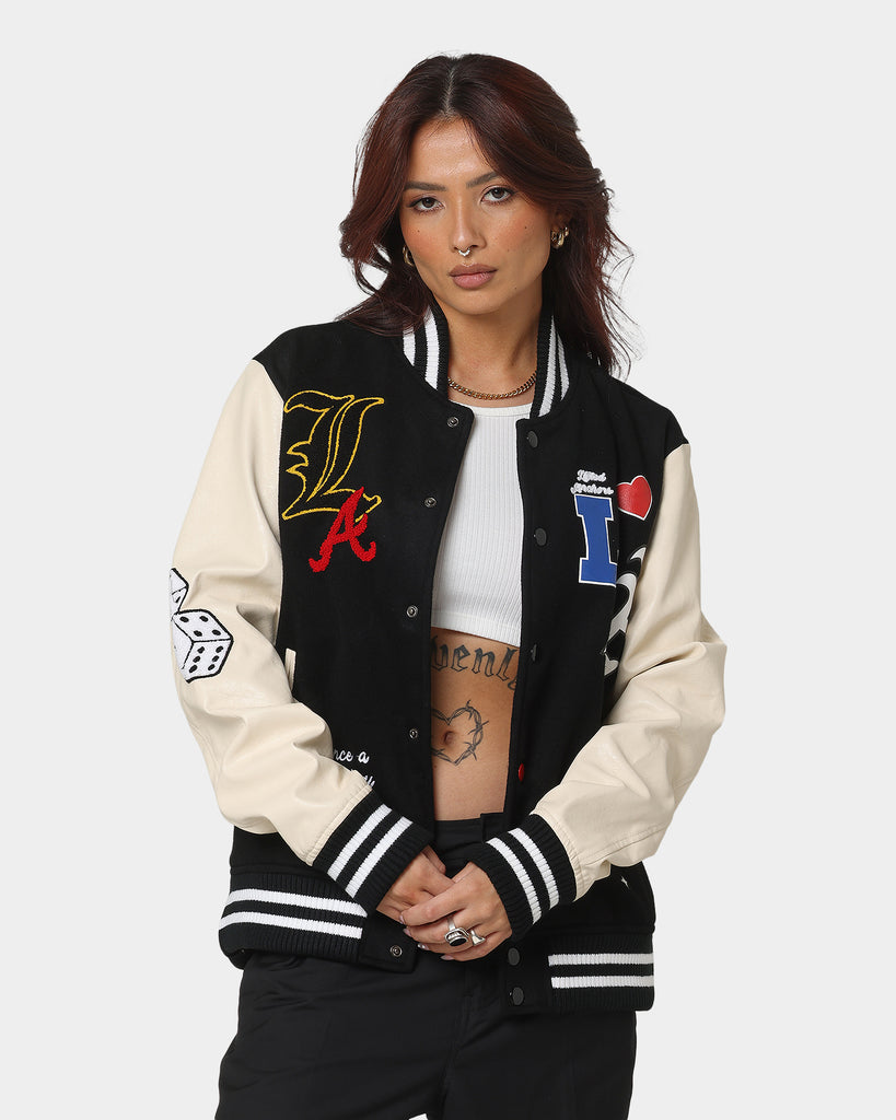 Lifted Anchors State Chenille Varsity Jacket Black Culture Kings US