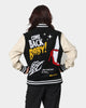 Lifted Anchors State Chenille Varsity Jacket Black