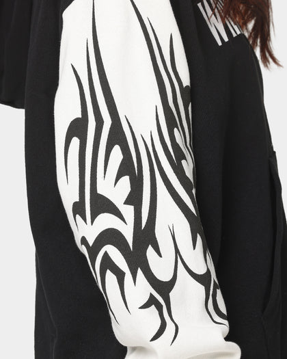Lifted Anchors Wild At Heart Tribal Hoodie Black/White