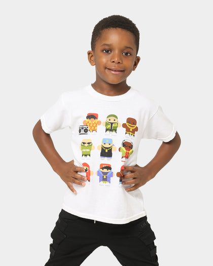 Shortie Kids' Gangsters T-Shirt White