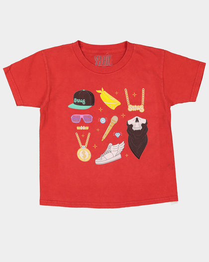 Shortie Kids' Swag T-Shirt Red