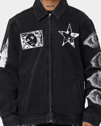 Obey Obey Dreams Denim Jacket Dusty Black
