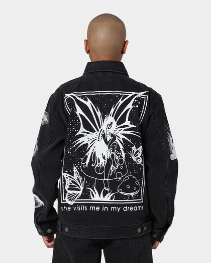 Obey Obey Dreams Denim Jacket Dusty Black