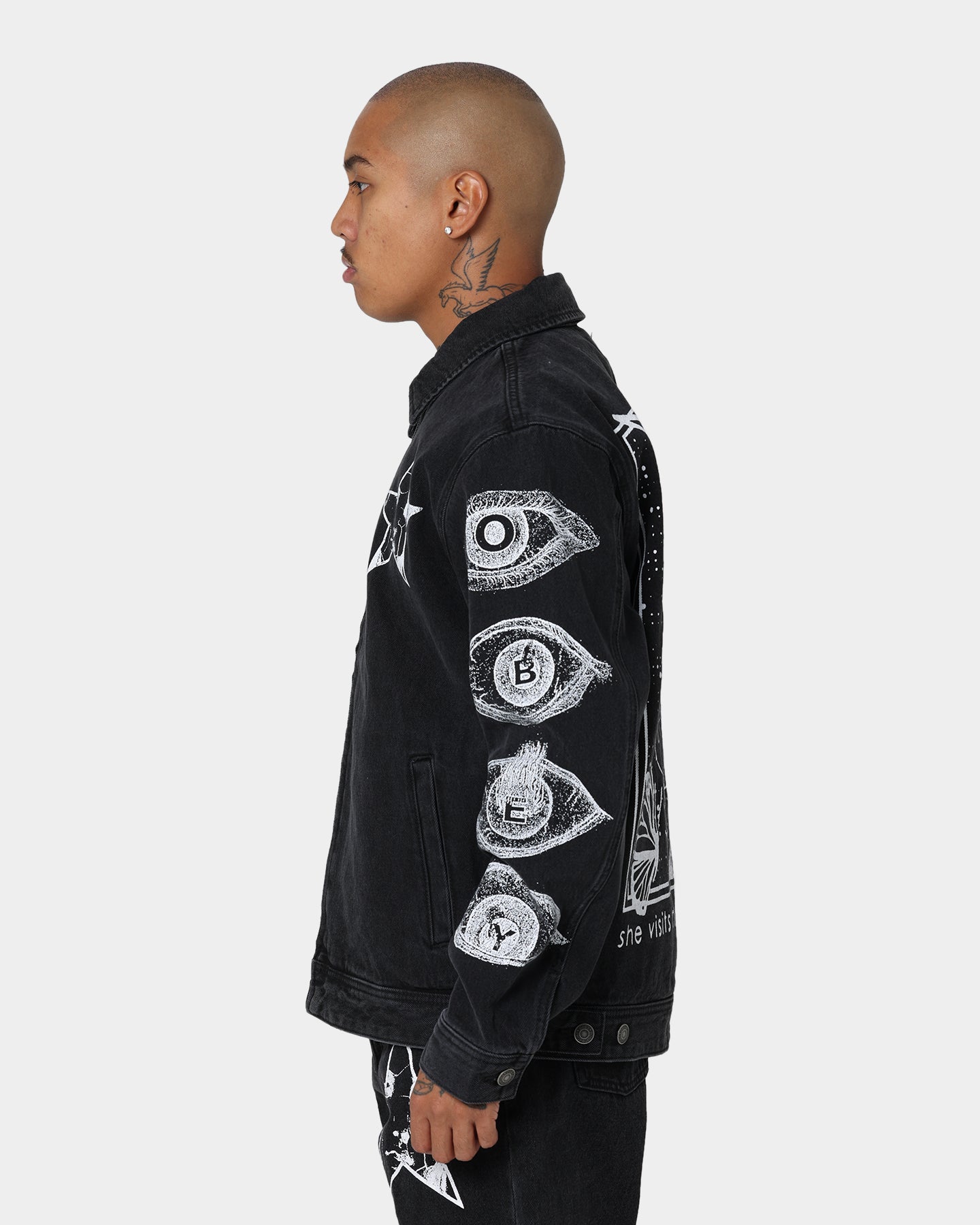 Obey Obey Dreams Denim Jacket Dusty Black | Culture Kings US