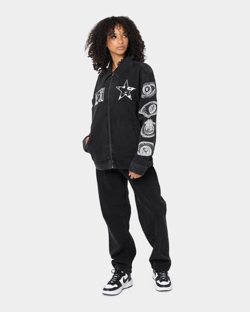 Obey Obey Dreams Denim Jacket Dusty Black