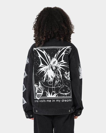 Obey Obey Dreams Denim Jacket Dusty Black