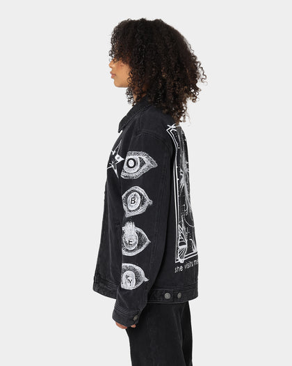 Obey Obey Dreams Denim Jacket Dusty Black