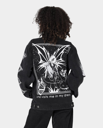 Obey Obey Dreams Denim Jacket Dusty Black