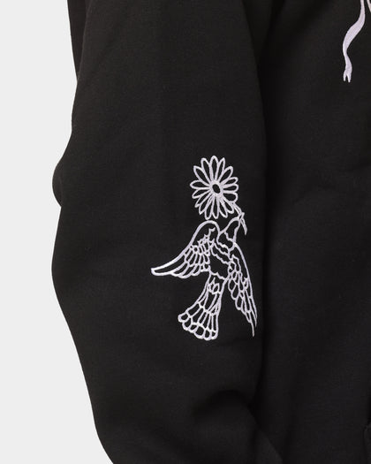 Obey Flash Zip Hoodie Black