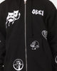 Obey Flash Zip Hoodie Black