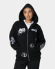 Obey Flash Zip Hoodie Black