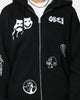 Obey Flash Zip Hoodie Black