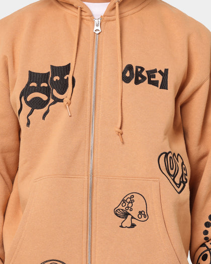 Obey Flash Zip Hoodie Rabbit Paw