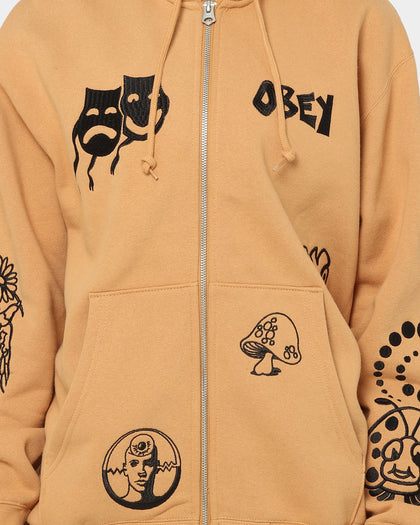 Obey Flash Zip Hoodie Rabbit Paw