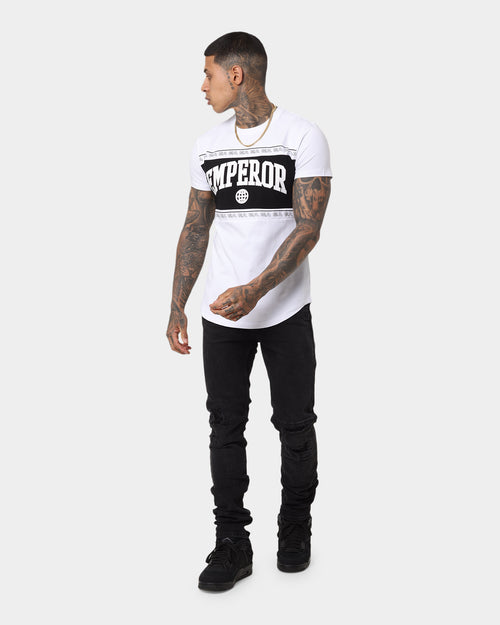 Emperor Apparel Collegiate After Dark Short Sleeve T-Shirt White