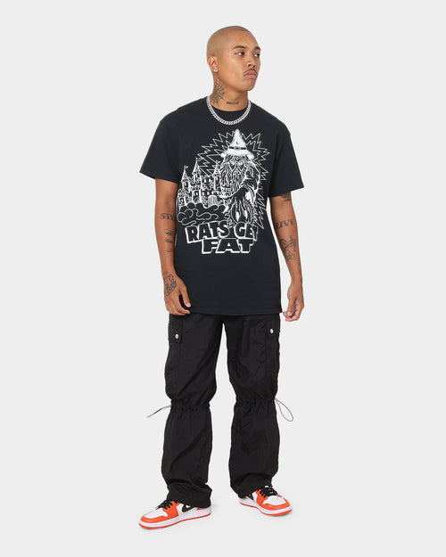 Rats Get Fat Wild Wizard T-Shirt Black