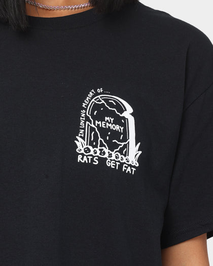 Rats Get Fat My Memory T-Shirt Black