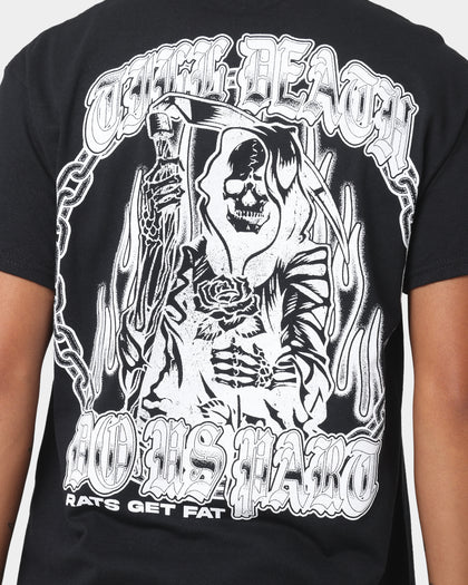 Rats Get Fat Till Death T-Shirt Black