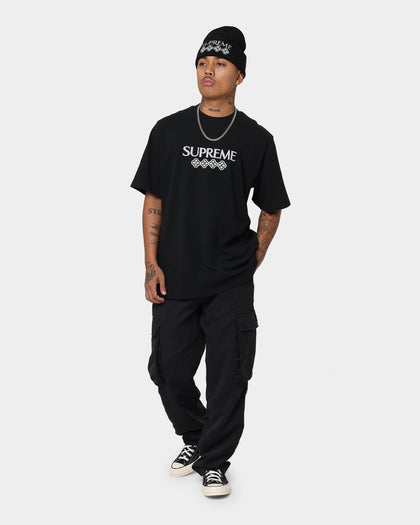 Supreme Glitter Short Sleeve T-Shirt Black