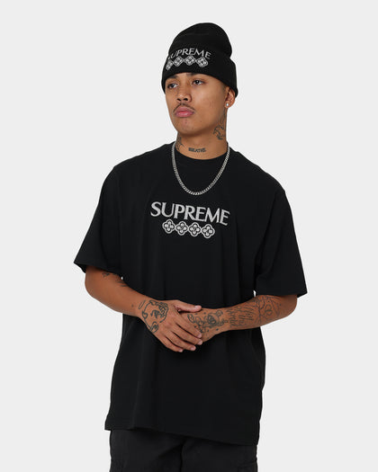 Supreme Glitter Short Sleeve T-Shirt Black