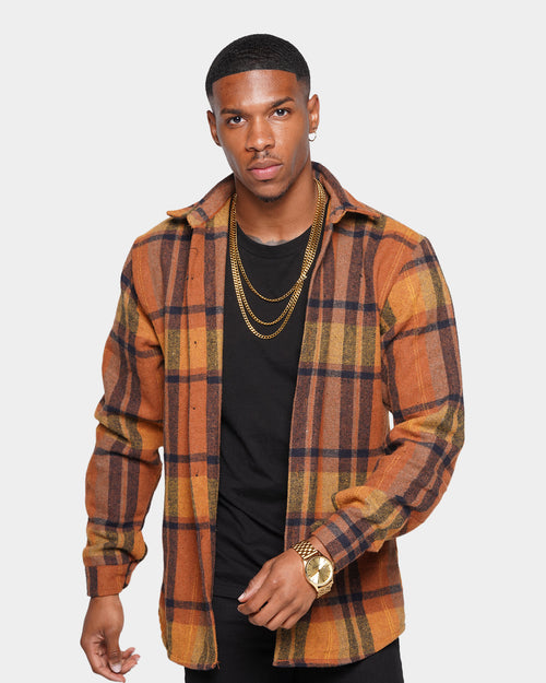 XXIII Naal Plaid Coat Brown