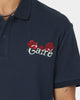 Carre Volle Rose Short Sleeve Polo Navy