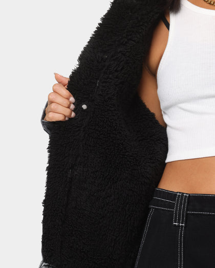 Tommy Jeans Oversized SherpaJacket Denim Black