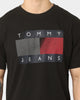 Tommy Jeans Reflective Wave Flag T-Shirt Black
