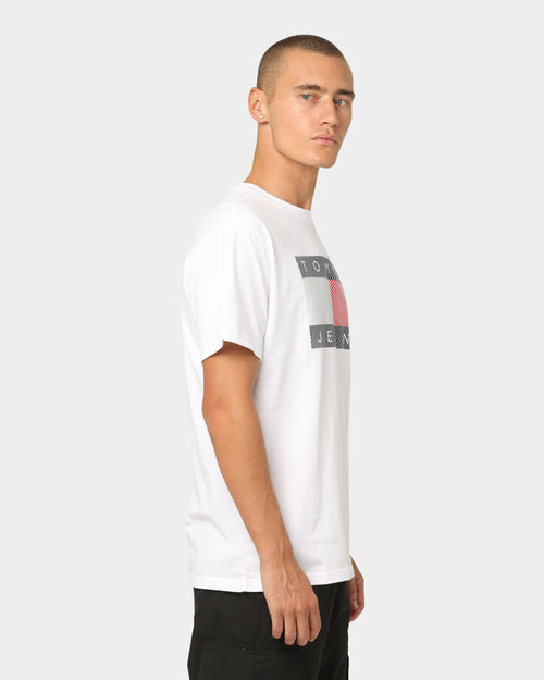 Tommy Jeans Reflective Wave Flag T-Shirt White