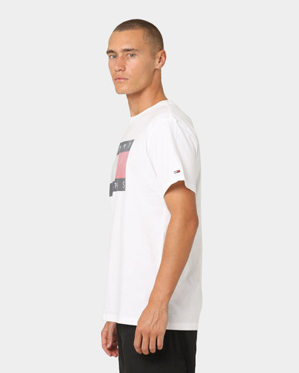 Tommy Jeans Reflective Wave Flag T-Shirt White
