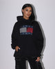 Tommy Jeans Reflective Flag Hoodie Black