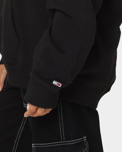 Tommy Jeans Reflective Flag Hoodie Black