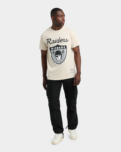 Mitchell & Ness Las Vegas Raiders Sandstone Team Logo T-Shirt Stone