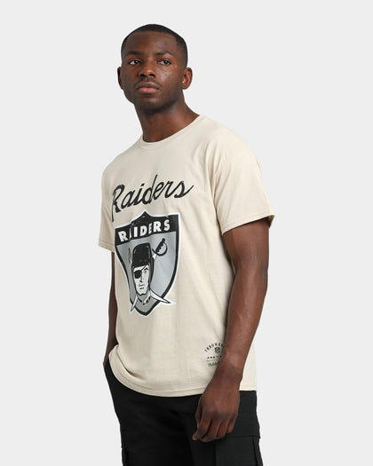 Mitchell & Ness Las Vegas Raiders Sandstone Team Logo T-Shirt Stone