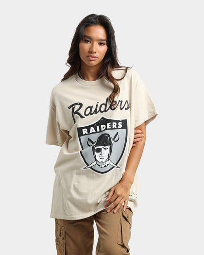 Mitchell & Ness Las Vegas Raiders Sandstone Team Logo T-Shirt Stone