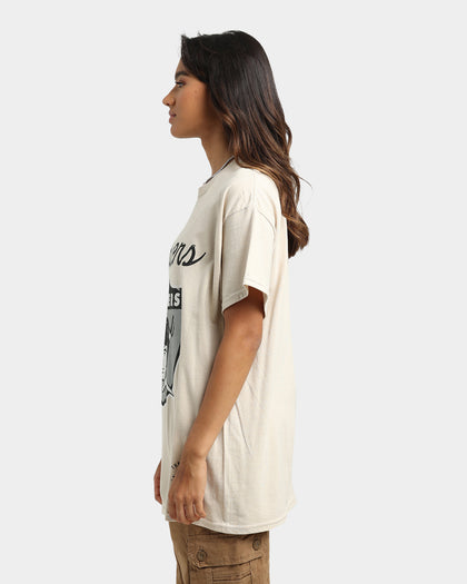 Mitchell & Ness Las Vegas Raiders Sandstone Team Logo T-Shirt Stone