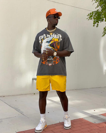 Loiter Fury Vintage T-Shirt Charcoal