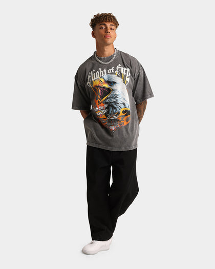 Loiter Fury Vintage T-Shirt Charcoal